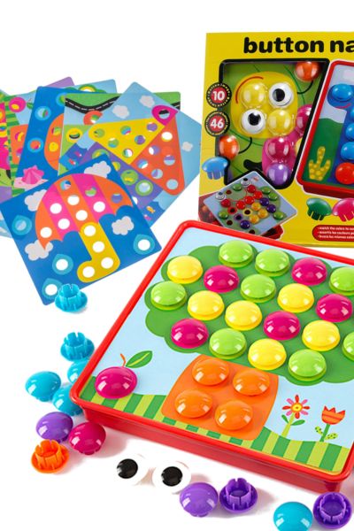 Układanka edukacyjna guzikowa mozaika Montessori