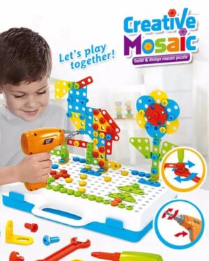 Wkrętarka wiertarka śrubki klocki konstrukcyjne 237 EL.