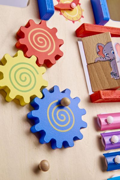 Pchacz chodzik drewniany kostka edukacyjna 6W1