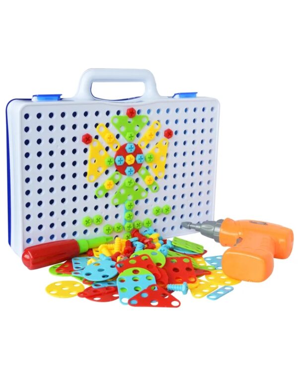 Wkrętarka wiertarka śrubki klocki konstrukcyjne 237 EL.