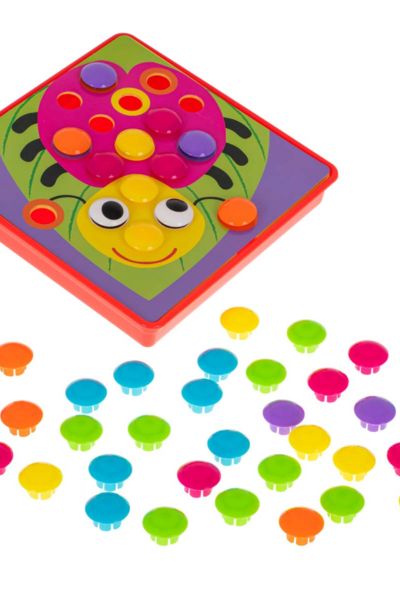 Układanka edukacyjna guzikowa mozaika Montessori