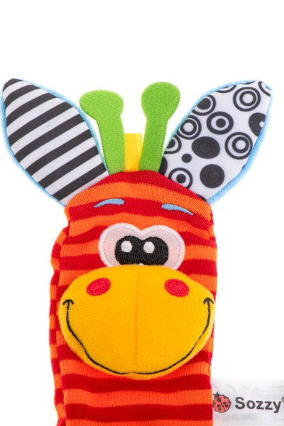 Skarpetki na nóżki grzechotka 2SZT.