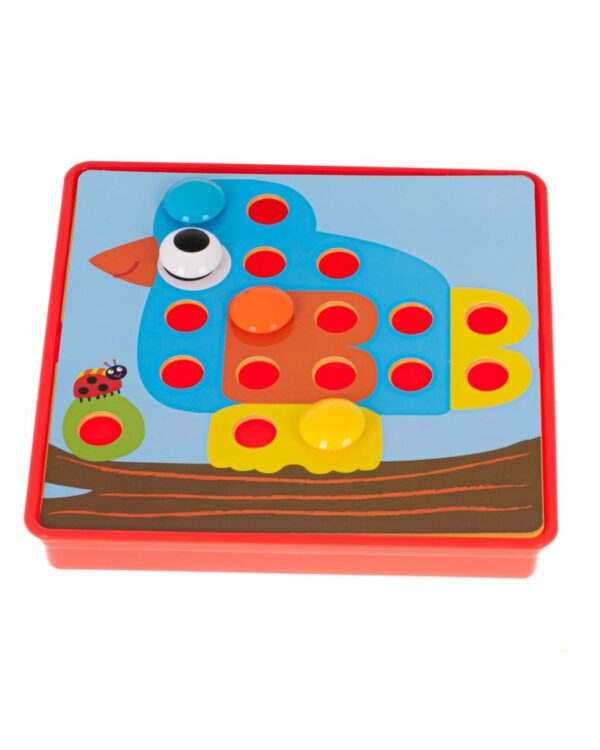 Układanka edukacyjna guzikowa mozaika Montessori