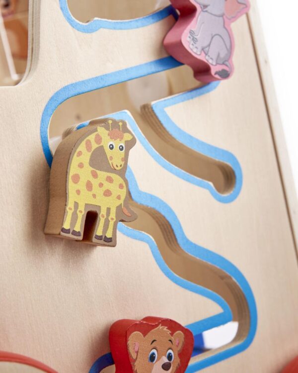 Pchacz chodzik drewniany kostka edukacyjna 6W1