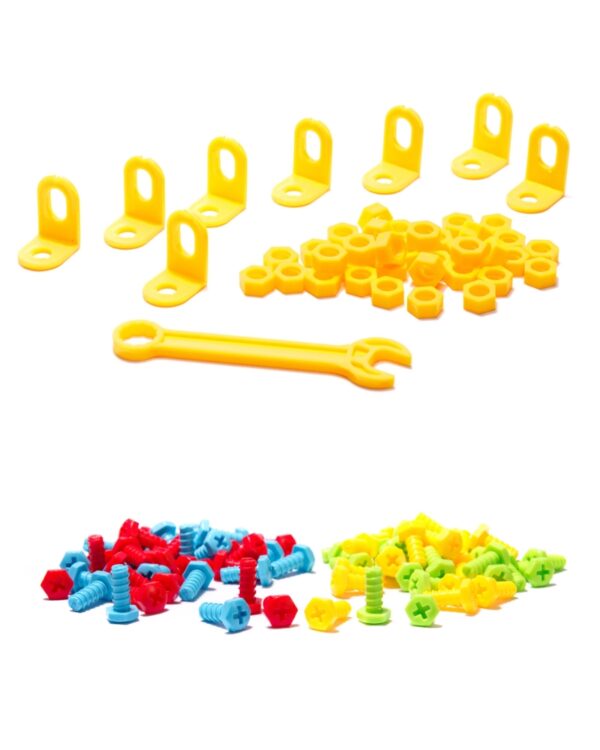 Wkrętarka wiertarka śrubki klocki konstrukcyjne 237 EL.