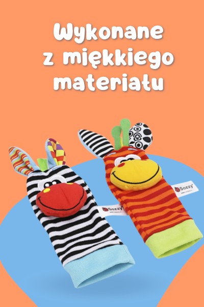Skarpetki na nóżki grzechotka 2SZT.