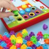 Układanka edukacyjna guzikowa mozaika Montessori
