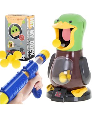 Głodna kaczka strzelanie do celu Zestaw pistolet + kulki