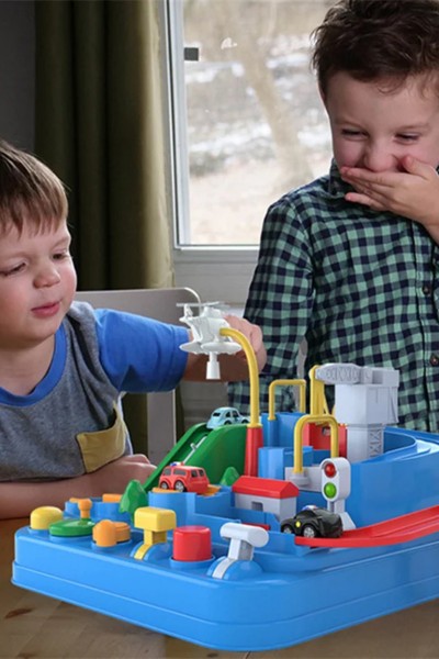 Tor przeszkód interaktywny parking garaż + 5 pojazdów