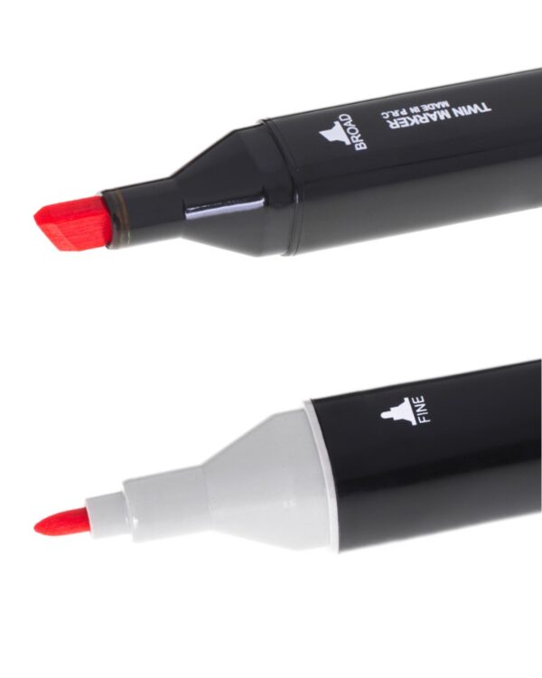 Markery dwustronne alkoholowe 80 sztuk + Etui Markery dwustronne alkoholowe 80 sztuk + Etui