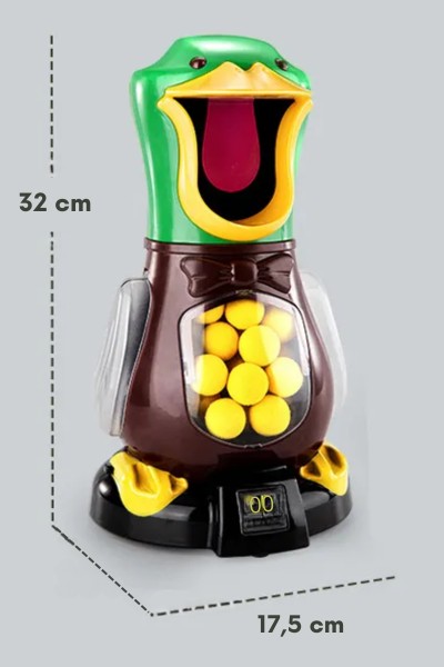 Głodna kaczka strzelanie do celu Zestaw pistolet + kulki