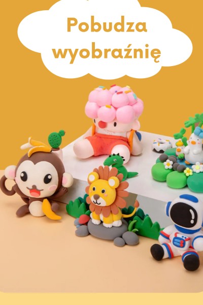 Piankolina plastelina glina 12 kolorów