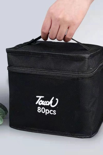 Markery dwustronne alkoholowe 80 sztuk + Etui