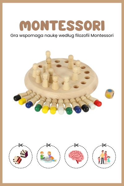 Gra logiczna Memory Chińczyk