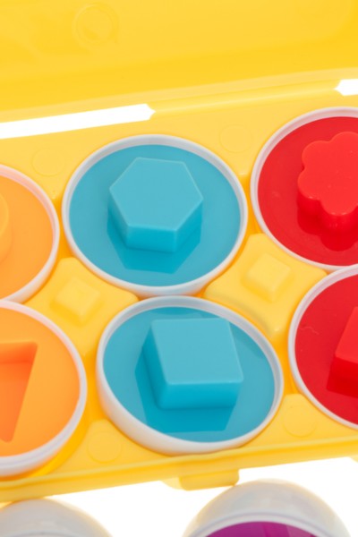 Układanka edukacyjna dopasuj kształty jajka 12 sztuk