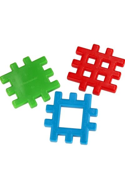 Klocki konstrukcyjne wafle 24 elementy