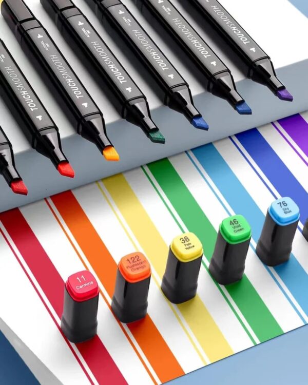 Markery dwustronne alkoholowe 80 sztuk + Etui Markery dwustronne alkoholowe 80 sztuk + Etui