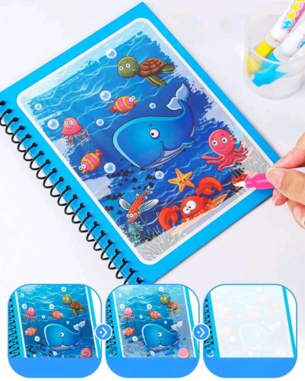 Książeczka wodna z mazakiem zwierzęta ZESTAW 3 sztuki Książeczka wodna z mazakiem zwierzęta ZESTAW 3 sztuki