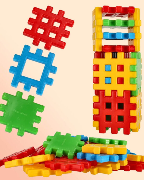 Klocki konstrukcyjne wafle 24 elementy Klocki konstrukcyjne wafle 24 elementy