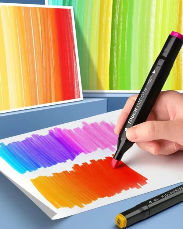 Markery dwustronne alkoholowe 80 sztuk + Etui Markery dwustronne alkoholowe 80 sztuk + Etui