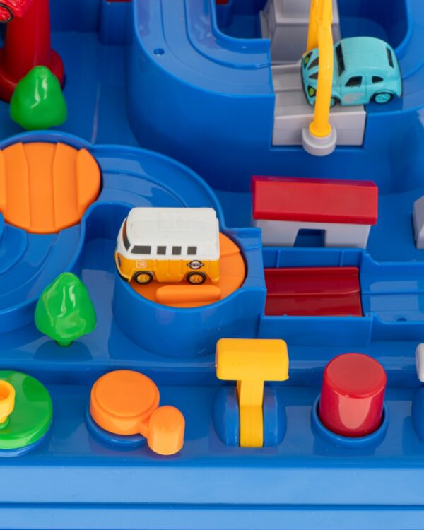 Tor przeszkód interaktywny parking garaż + 5 pojazdów Tor przeszkód interaktywny parking garaż + 5 pojazdów