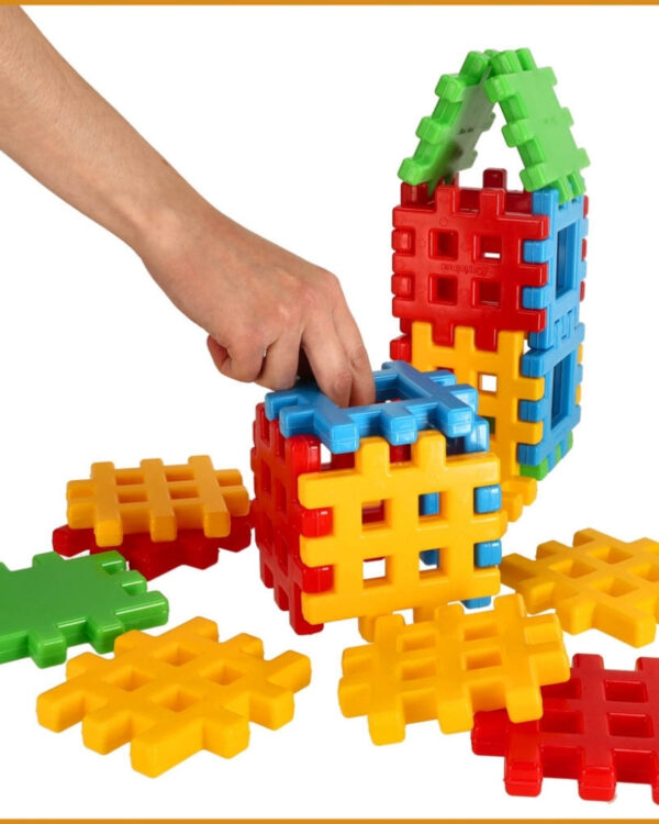 Klocki konstrukcyjne wafle 24 elementy Klocki konstrukcyjne wafle 24 elementy