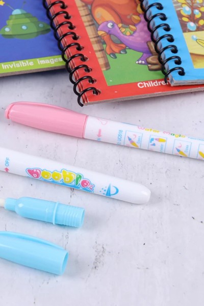 Książeczka wodna z mazakiem zwierzęta ZESTAW 3 sztuki