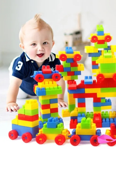 Klocki konstrukcyjne cegły edykacyjne 210 elementów