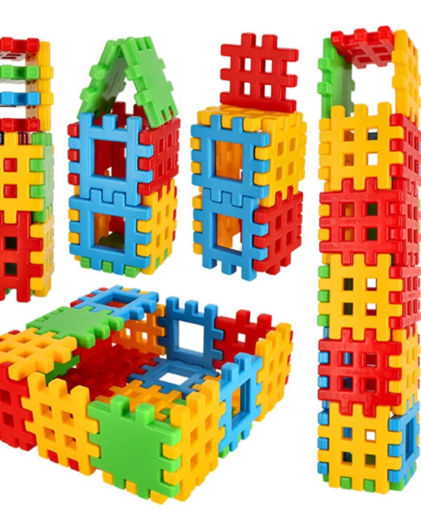 Klocki konstrukcyjne wafle 24 elementy Klocki konstrukcyjne wafle 24 elementy