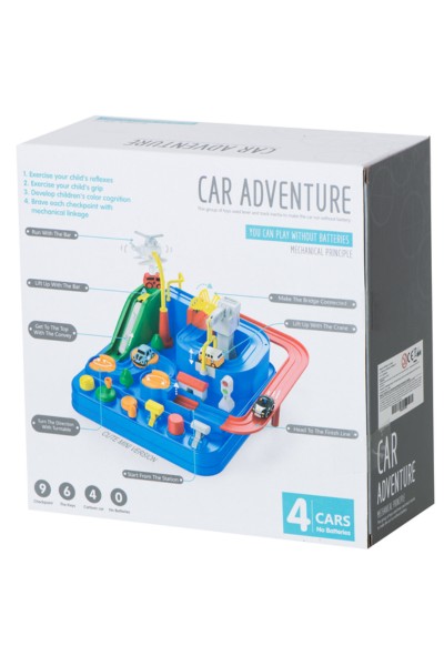 Tor przeszkód interaktywny parking garaż + 5 pojazdów