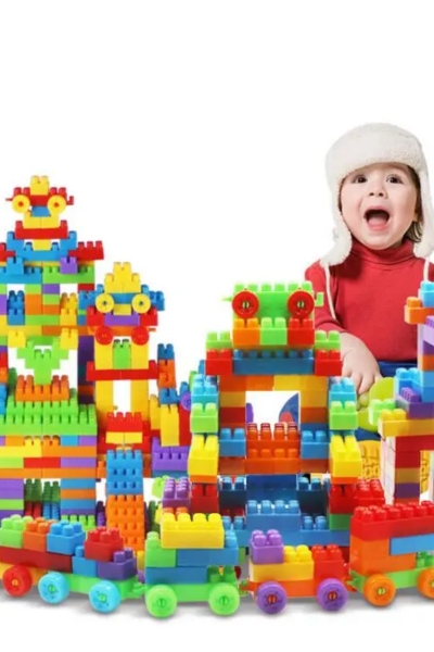 Klocki konstrukcyjne cegły edykacyjne 210 elementów