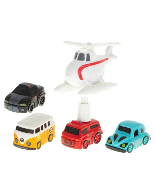 Tor przeszkód interaktywny parking garaż + 5 pojazdów Tor przeszkód interaktywny parking garaż + 5 pojazdów