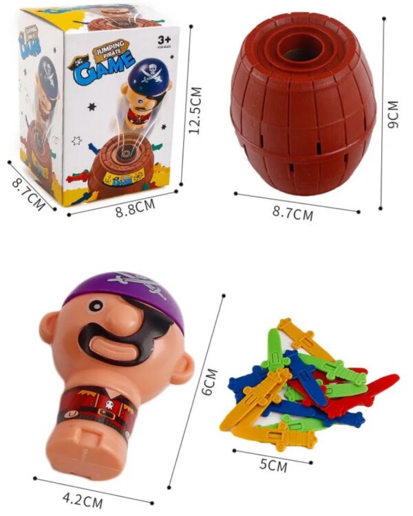 Gra zręcznościowa szalony pirat w beczce Gra zręcznościowa szalony pirat w beczce