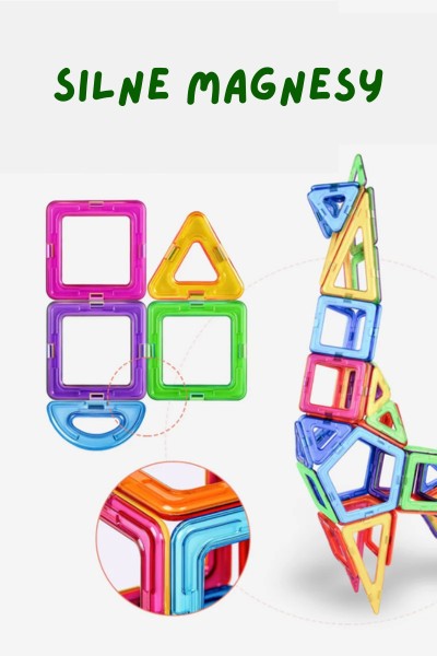 Klocki Magnetic Blocks magnesy konstrukcje