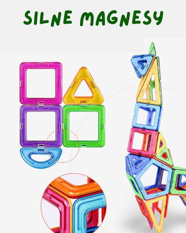 Klocki Magnetic Blocks konstrukcje