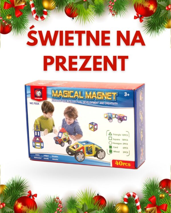 Klocki Magnetic Blocks pudełko prezent