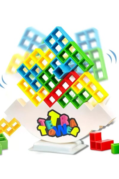 Układanka TETRIS balansujące klocki gra logiczna gra w ruchu