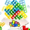 Układanka TETRIS balansujące klocki gra logiczna w ruchu