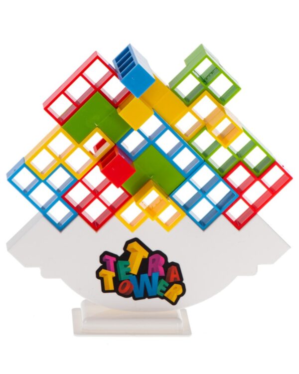 Układanka TETRIS balansujące klocki gra logiczna zbliżenie