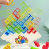 Układanka TETRIS balansujące klocki gra logiczna w ruchu
