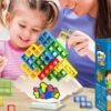 Układanka TETRIS balansujące klocki gra logiczna dziecko i mama