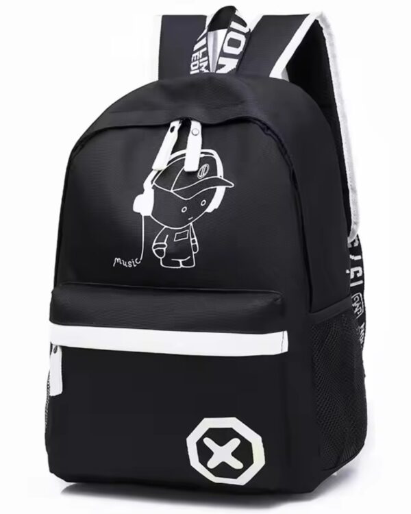 Plecak szkolny młodzieżowy LumiBag odblaskowy USB wielokomorowy świecący