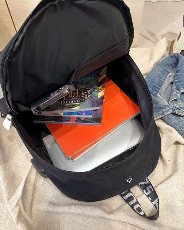 Plecak szkolny młodzieżowy LumiBag odblaskowy USB wielokomorowy świecący