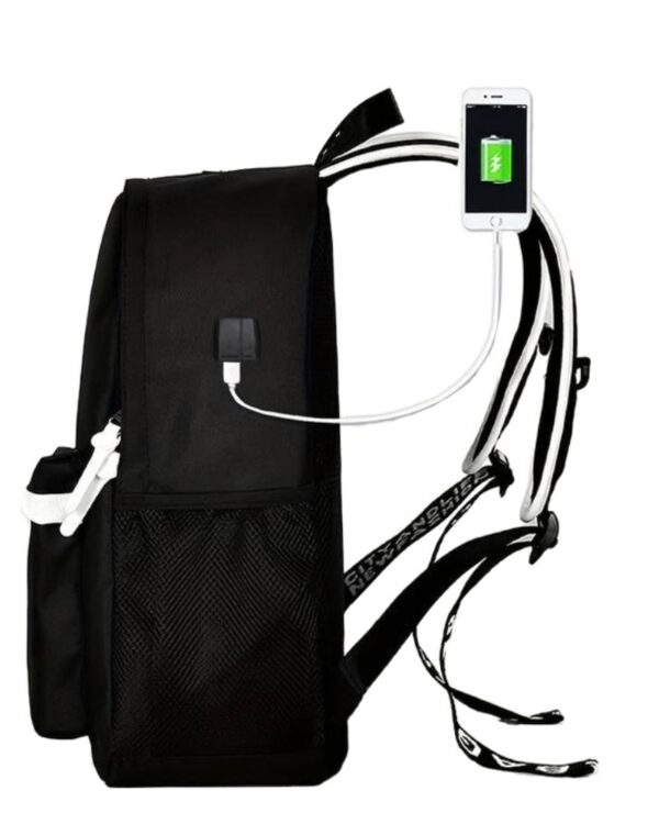 Plecak szkolny młodzieżowy LumiBag odblaskowy USB wielokomorowy świecący