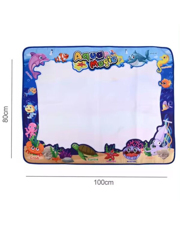 Mata wodna do malowania wodą XXL 100x80 pieczątki szablony zestaw