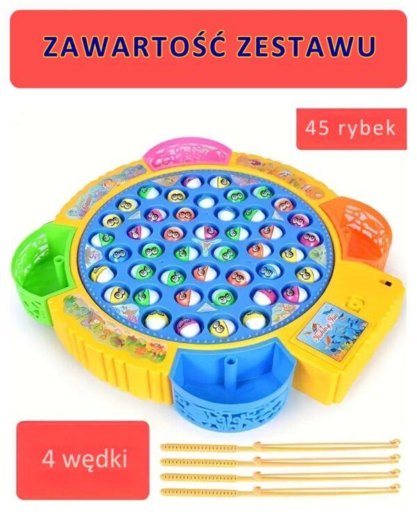Gra zręcznościowa rodzinna łowienie rybek 45 rybek + 4 wędki
