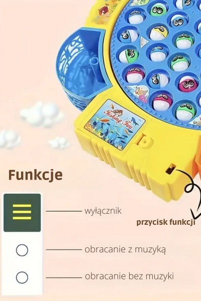 Gra zręcznościowa rodzinna łowienie rybek 45 rybek + 4 wędki