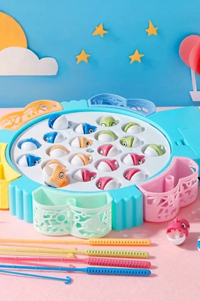 Gra zręcznościowa rodzinna łowienie rybek 45 rybek + 4 wędki