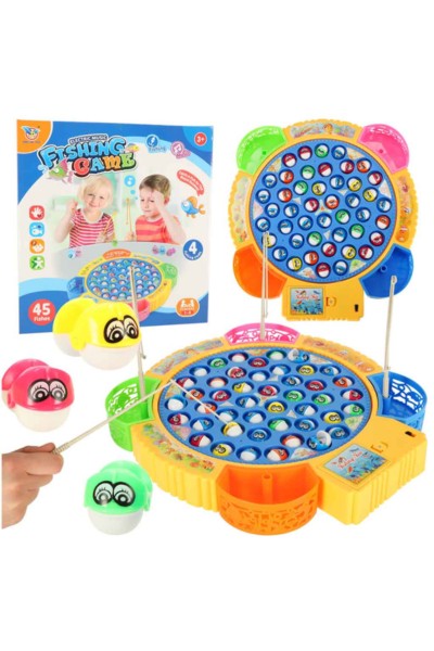 Gra zręcznościowa rodzinna łowienie rybek 45 rybek + 4 wędki